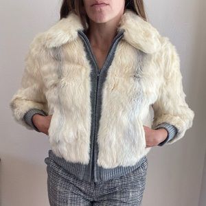 Real fur coat